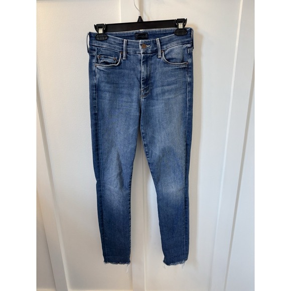Mother Denim The Looker Ankle Fray Jeans,  As Seen On Martha Hunt Size 25 - Picture 2 of 8
